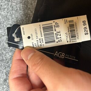 AGB Asymmetrical Black Women's Skirt